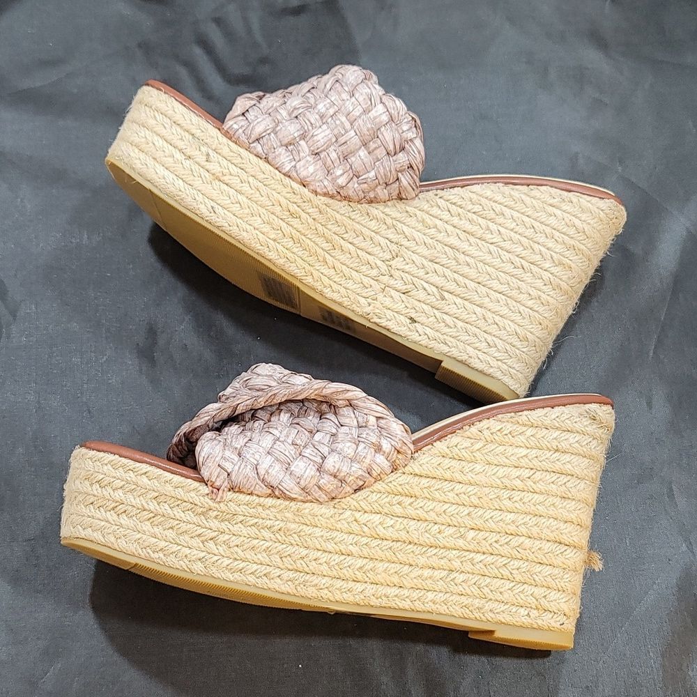 BRAND NEW OLIVIA MILLER IRMA OPEN TOE WEDGE HEEL SANDAL - Picture 8 of 16